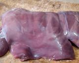 A picture of step 1 of Mutton liver.