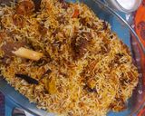A picture of step 8 of Kac'chay gosht ki biryani.