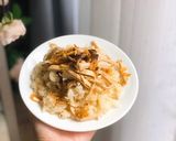 Hình bước làm 5 của món Xôi gà nấm hương
