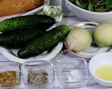 Фото кроку 1 до Салат с курицей и овощами.