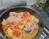 Foto del paso 10 de la receta: Pollo al vino para agasajarnos con algo rico