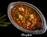 A picture of step 8 of Matar-Paneer Subzi.