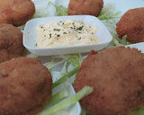 Foto del paso 5 de la receta: Champiñones rellenos con masa de croquetas de pollo
