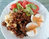 Csirkemáj kölessel recept fázis 3 fotója