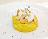 Foto del passaggio 5 della ricetta Mousse di zucca con ricotta e crumble al parmigiano