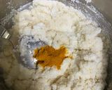 A picture of step 2 of Semolina Dhokla.