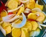 Foto del paso 1 de la receta: TORTILLA DE BATATA 🍠 🧅 🫑