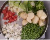 A picture of step 1 of Pav-Bhaji.