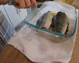 Foto del paso 2 de la receta: Truchas rellenas de jamón y patatas al microondas