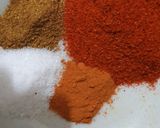 A picture of step 4 of Aloo gajer.