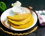 A picture of step 9 of Stuffed Moong dal chilla.
