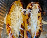 Foto del paso 3 de la receta: Plátano maduro relleno de queso mozzarella y carne molida