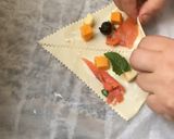 Une image de l'étape 3 de 🫒🫜APERITIF ESTIVAL 🫜🥒🍒FEUIlLETE EXPRESS 🍢.