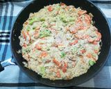 Zöldséges, tejszínes tonhal recept fázis 2 fotója