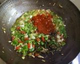 A picture of step 5 of Manchurian fried rice.