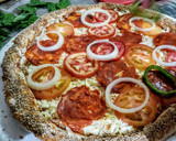Foto del paso 5 de la receta: PIZZA Caprese con Chorizo Español y Olé...!