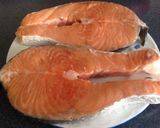 Foto del paso 7 de la receta Salmón con verduras sobre cama de tomate