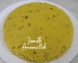 A picture of step 2 of Instant Khaman Dhokla.