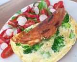 Omlet z brokułem krok przepisu 4 zdjęcie