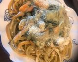 Foto del paso 4 de la receta: Fideos con champiñones y espinaca a la crema