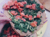 Panqueque de acelga y tomate apto para diabéticos