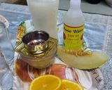 A picture of step 1 of Summer Coolers :Musk Melon Crush Coconut Lemonade Jaggery Cooler.