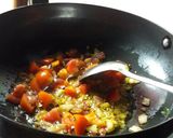 A picture of step 3 of Palak paneer.