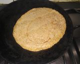 A picture of step 2 of Kuttu ke chilla.