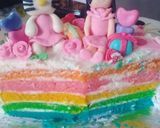 Foto langkah ke 8 dari resep Rainbow kukus resep ny. Liem (recook by Caca).