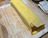 A picture of step 11 of Battenburg Cake (gluten free) 🧈.