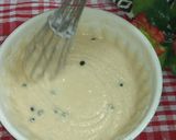 A picture of step 1 of Samolina chocochip wheat flour cake.