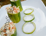 A picture of step 7 of Cucumber filled salad.