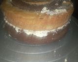 A picture of step 13 of Vanilla chocolate checker board cake.