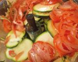 Une image de l'étape 1 de Tarte courgettes tomates jambon au Cook Expert.