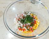 A picture of step 13 of Corn chaat cups (street style).