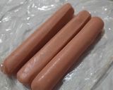 Foto del paso 1 de la receta: Salchichas de viena rellenas (al microondas)