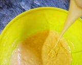 A picture of step 5 of Hot milk tea cake (without oven).
