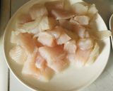 A picture of step 3 of Stir fried basmati rice and sweet and sour fish fillet.