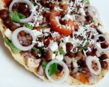 A picture of step 4 of Special Masala Papad.