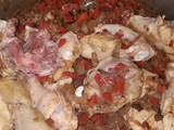 Guiso de arroz con pollo