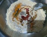 A picture of step 1 of Shahi Gatte.
