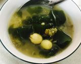 Hình bước làm 6 của món Chè lá sâm đậu xanh hạt sen
