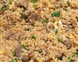 Gambar langkah 4 resipi Nasi Goreng Daging.
