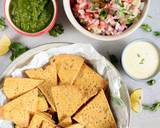 Baked Missi Roti Nachos kuchumbar salsa kehri ki chutney recipe step 7 photo