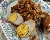 รูปขั้นตอนการทำที่ 5 ของ ข้าวหมกไก่พะโล้ (หม้อหุงข้าว)