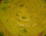 A picture of step 1 of Moongdall chilla roll.