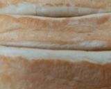 A picture of step 1 of Chicken Salami Bread Roll Sandwich.