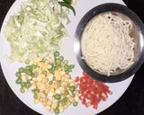 A picture of step 1 of Vegetable & Noodle Cutlet.
