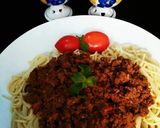 A picture of step 12 of Spicy Mutton Qeema Spaghetti🍝🍅.