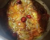 A picture of step 4 of Piyaz bhindi.